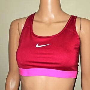 Nike Marron and Pink Sports Bra